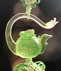 【琉璃車掛飾-龍鳳呈祥】