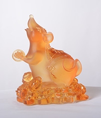 【歡喜迎財(cái)】琉璃元寶鼠