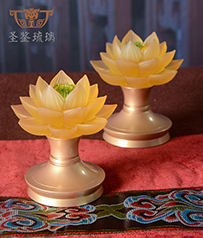 【4.5寸蓮花燈】琉璃佛具