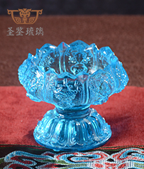 【妙相琉璃貢杯】琉璃佛具