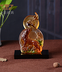 【福祿壽喜】琉璃虎擺件