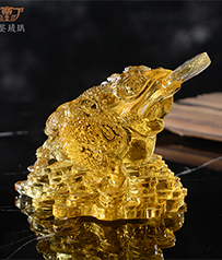 【招財(cái)金蟾】琉璃擺件