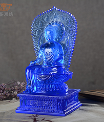 【漢傳藥師佛-少林寺款】琉璃佛像