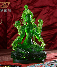 【綠度母】琉璃佛像