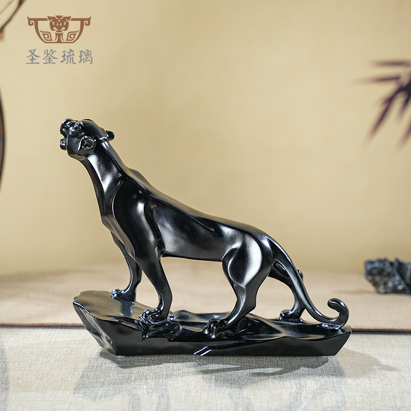 【嘯風(fēng)獵豹】琉璃擺件